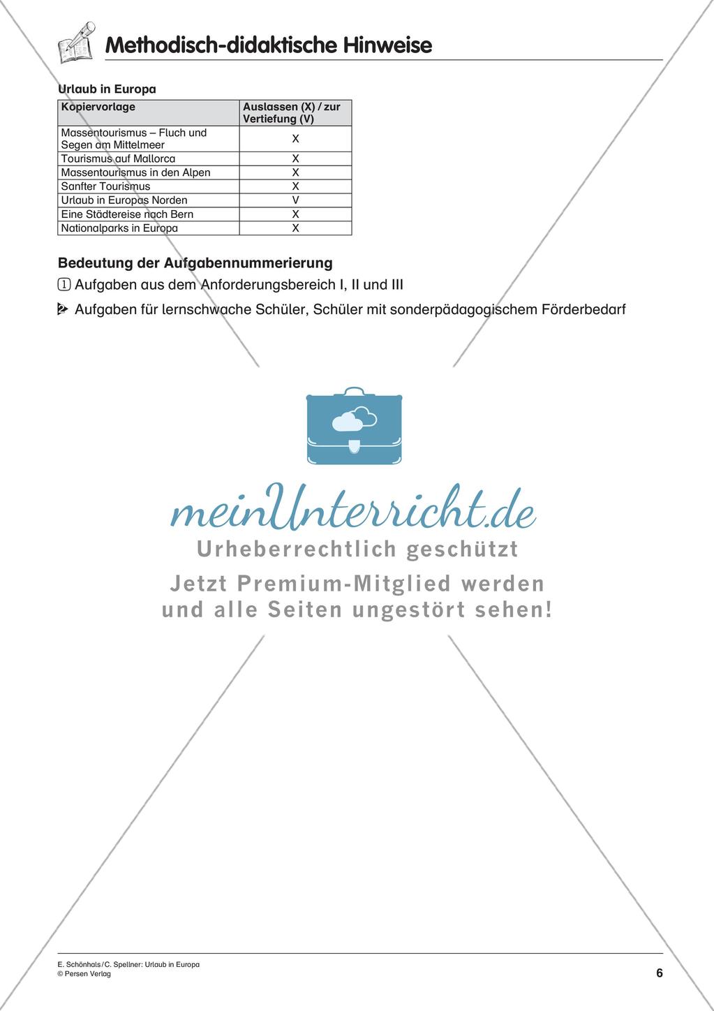 Inklusionsmaterial: Urlaub in Europa Preview 8