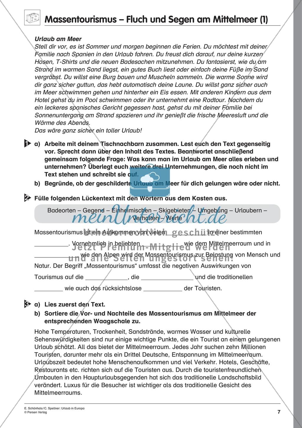 Inklusionsmaterial: Urlaub in Europa Preview 9