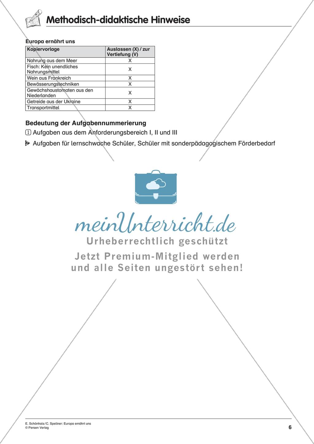 Inklusionsmaterial: Europa ernährt uns Preview 8