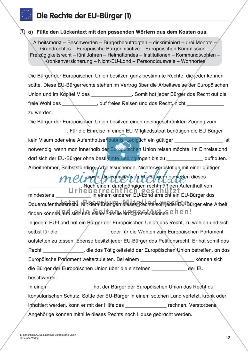 Inklusionsmaterial: Die Europäische Union Preview 14