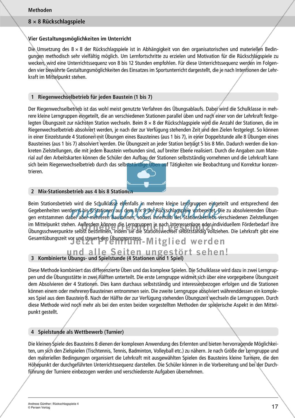 Rückschlagspiele: Kooperatives Spielen mit einem Partner Preview 19