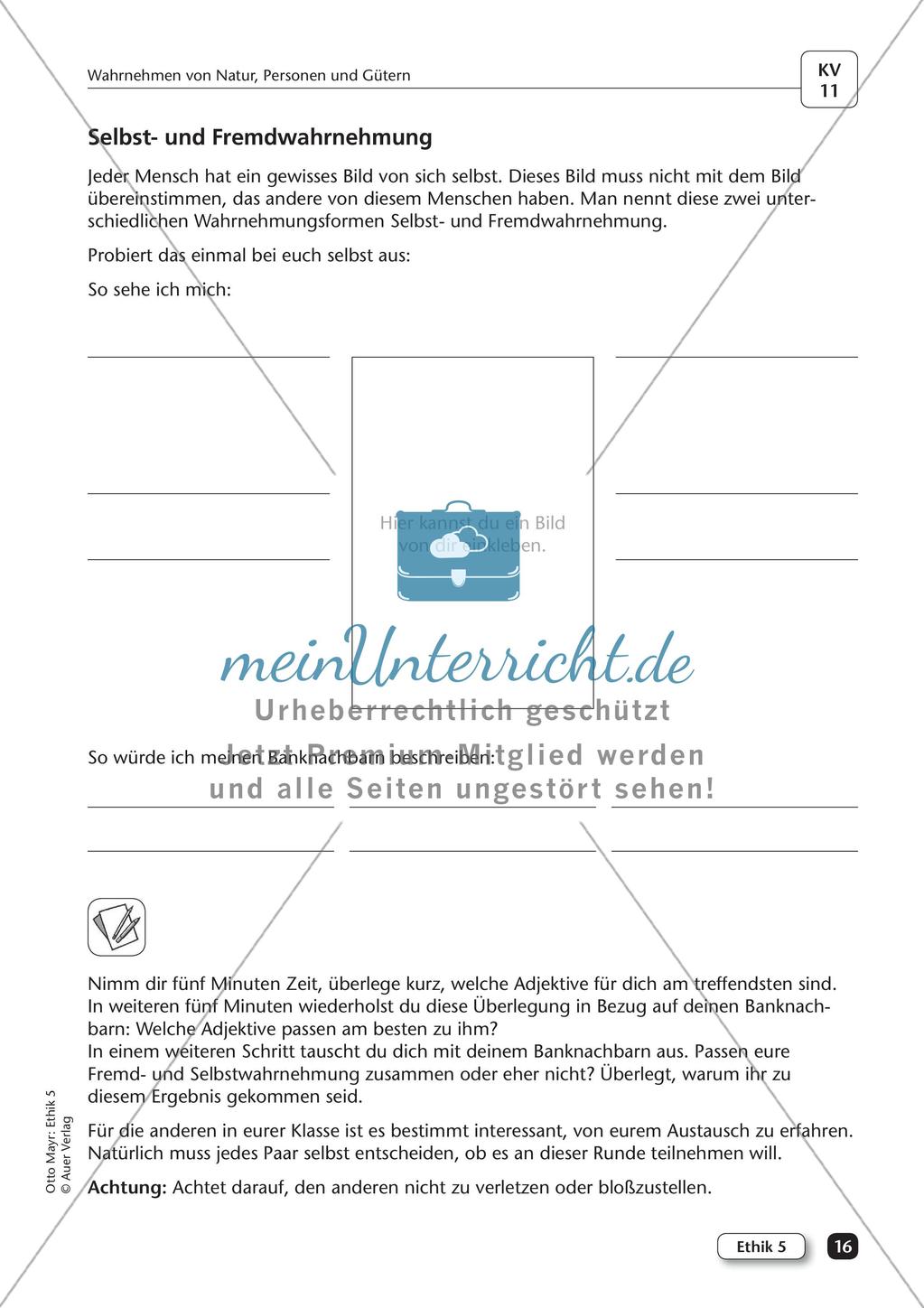 Ethik: Wahrnehmen von Natur, Personen und Gütern Preview 18