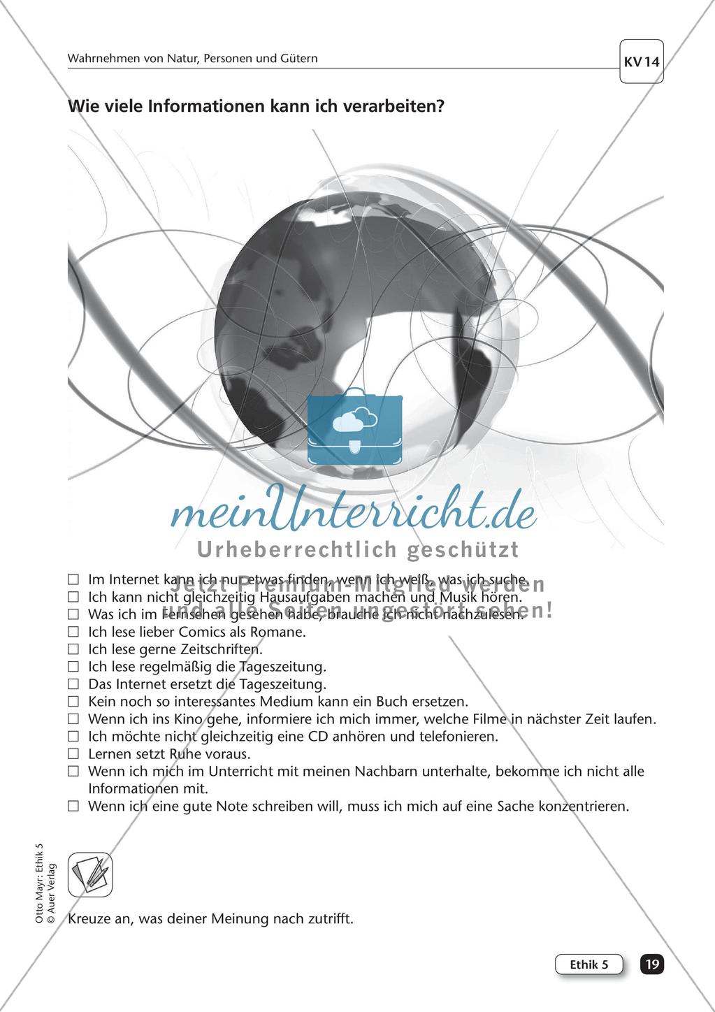 Ethik: Wahrnehmen von Natur, Personen und Gütern Preview 21