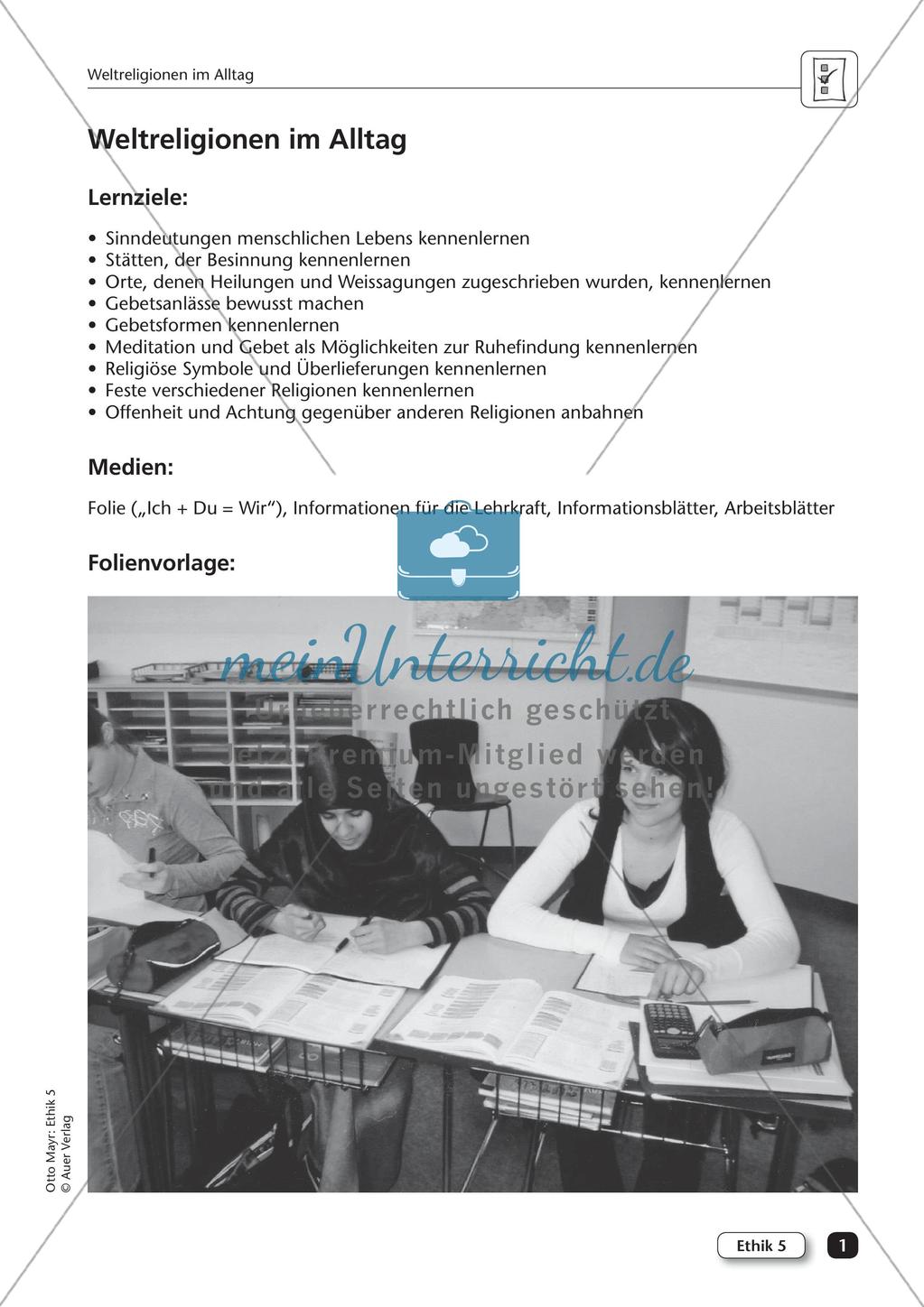 Ethik: Weltreligionen im Alltag Preview 3