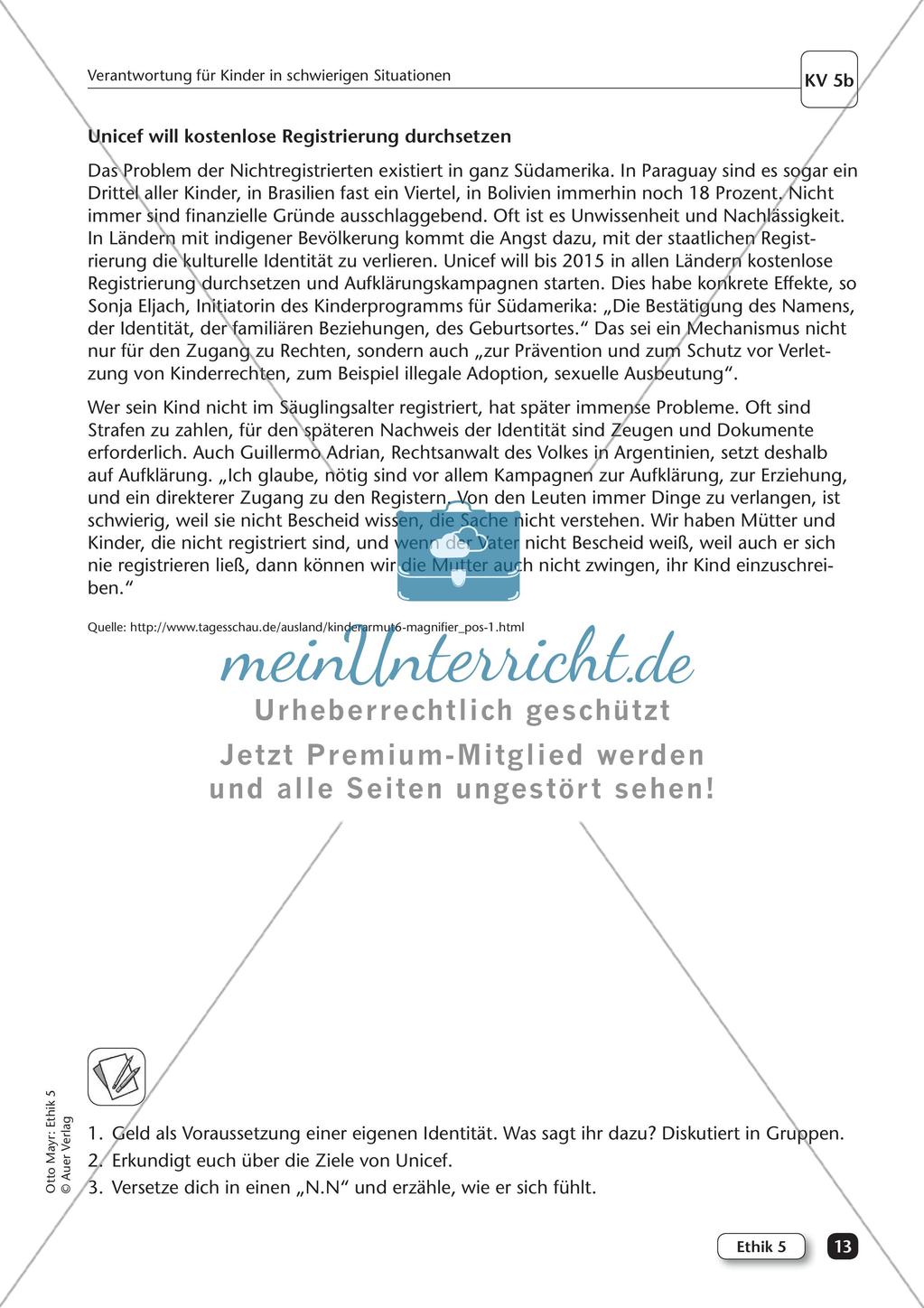 Ethik: Kinder in schwierigen Situationen Preview 15