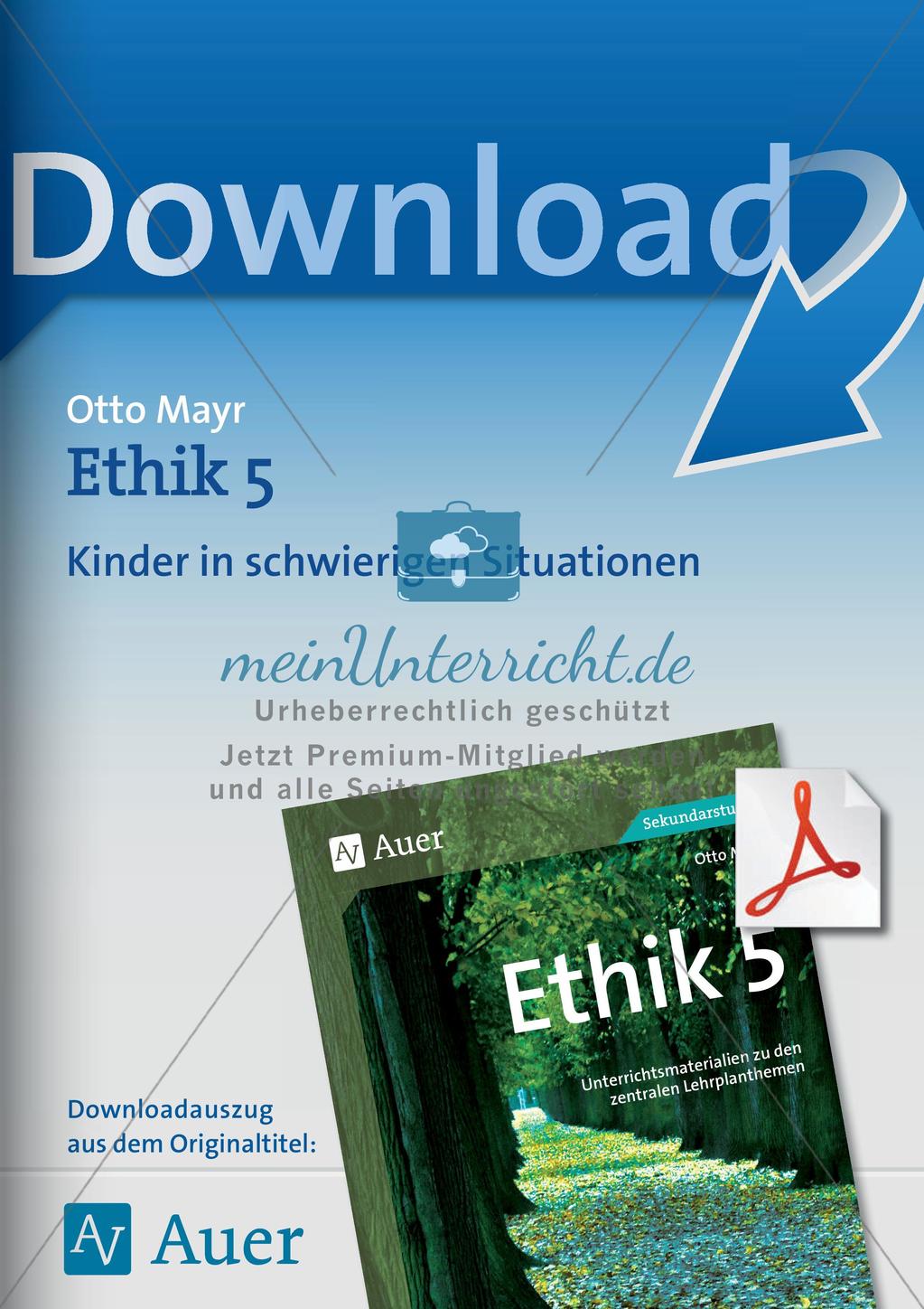 Ethik: Kinder in schwierigen Situationen Preview 1