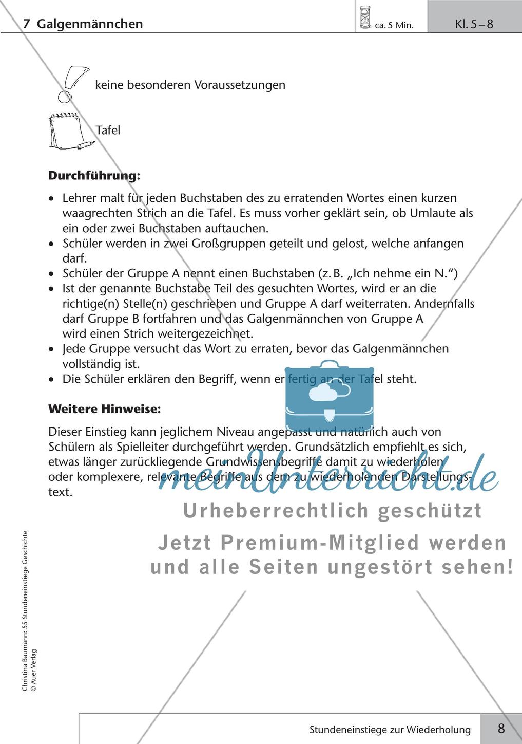 Stundeneinstiege zur Wiederholung Preview 10