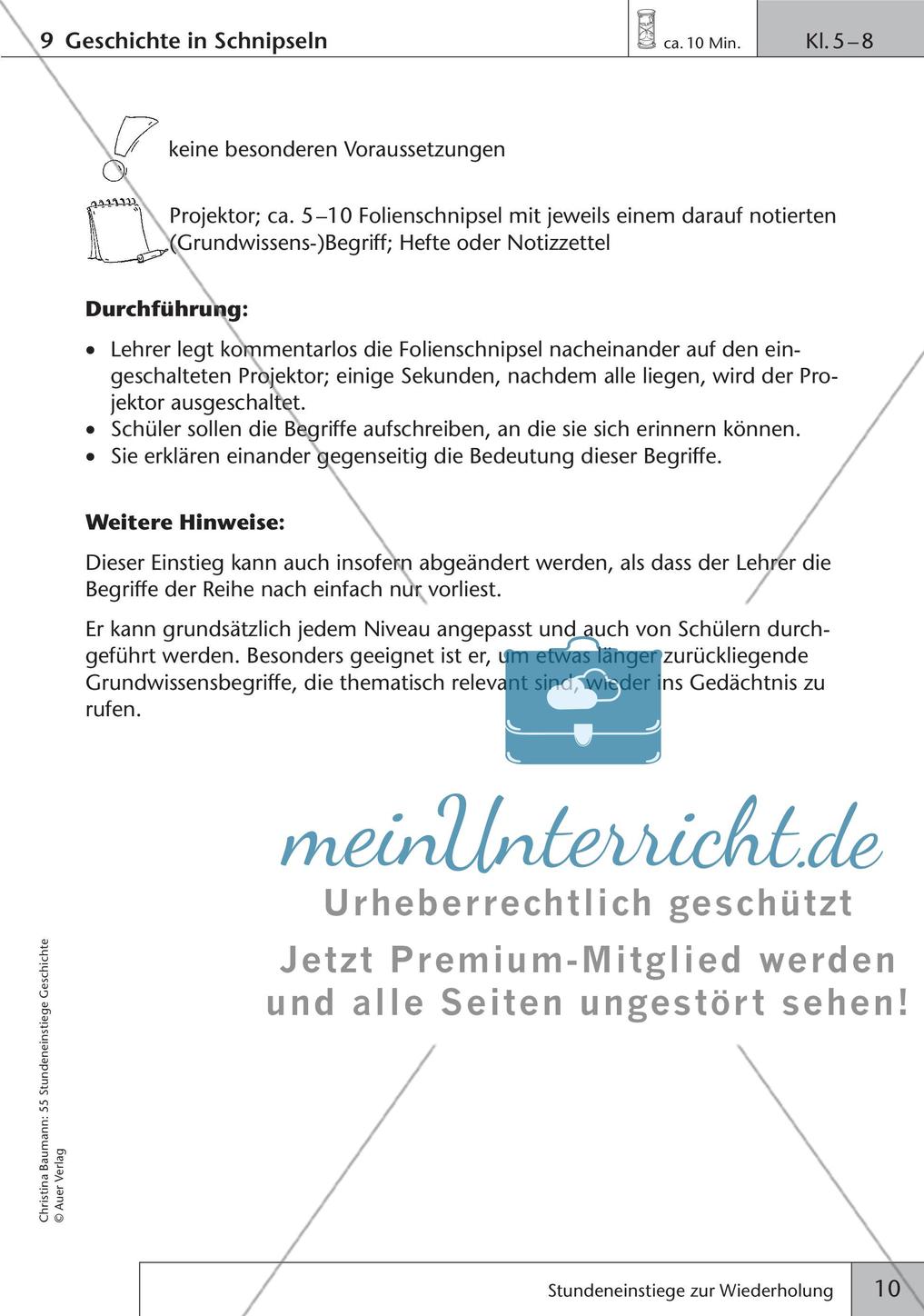Stundeneinstiege zur Wiederholung Preview 12
