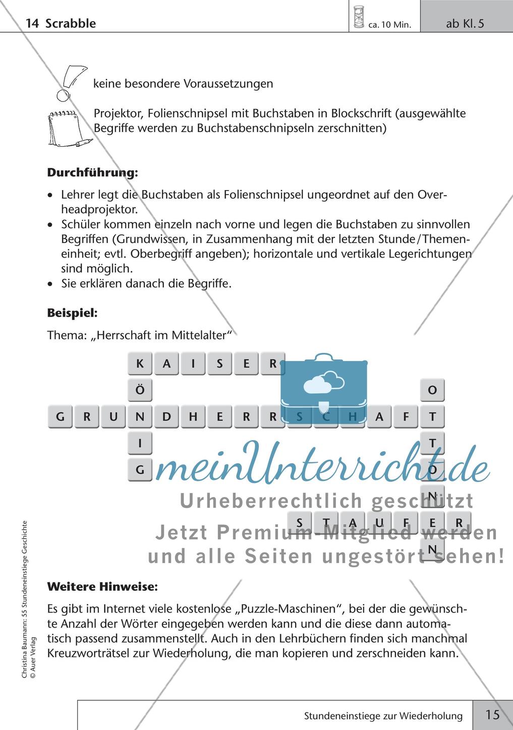Stundeneinstiege zur Wiederholung Preview 17