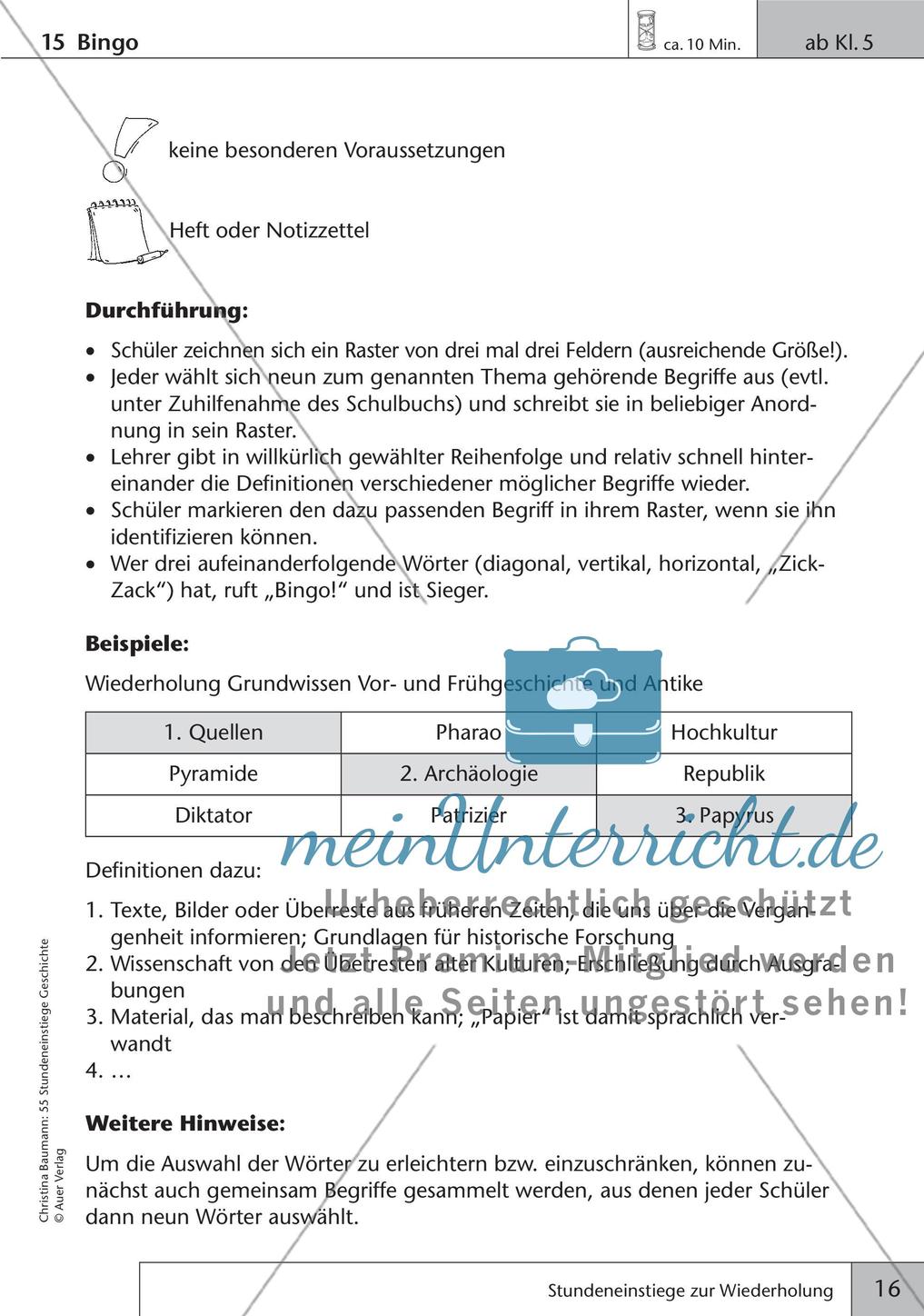 Stundeneinstiege zur Wiederholung Preview 18