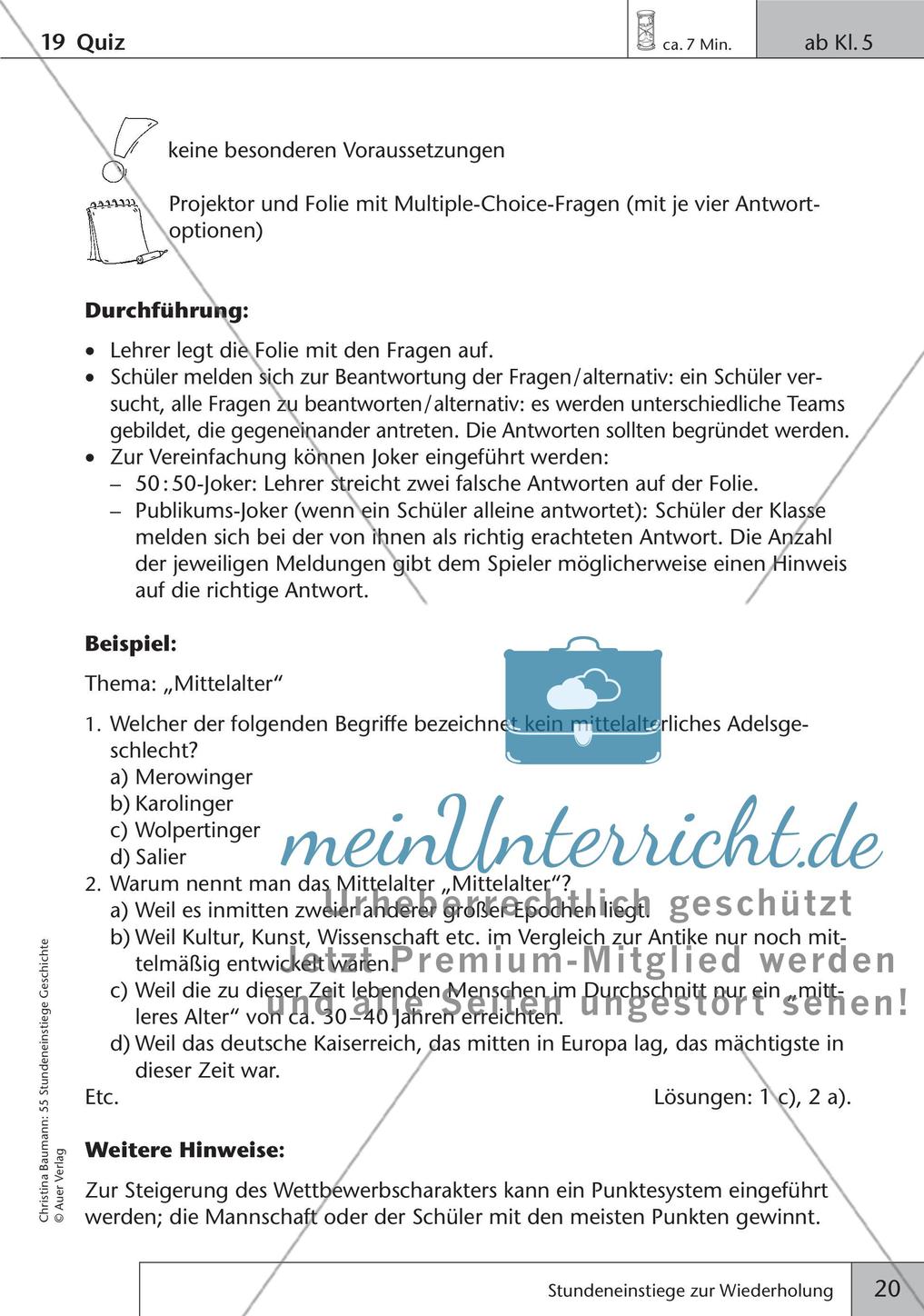 Stundeneinstiege zur Wiederholung Preview 22