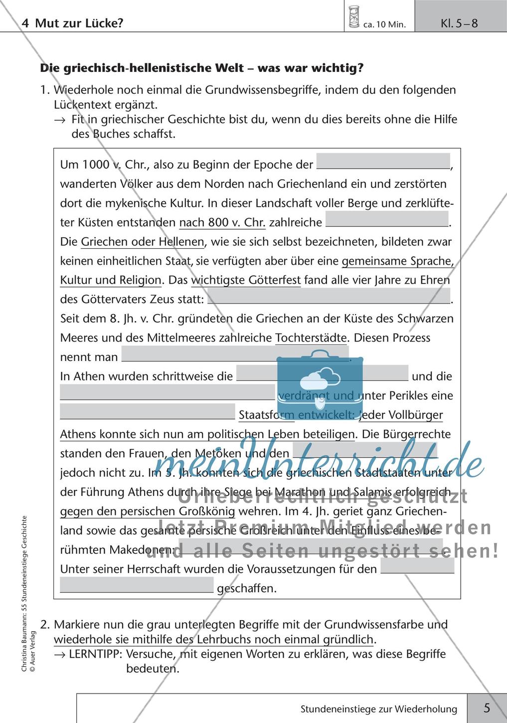 Stundeneinstiege zur Wiederholung Preview 7