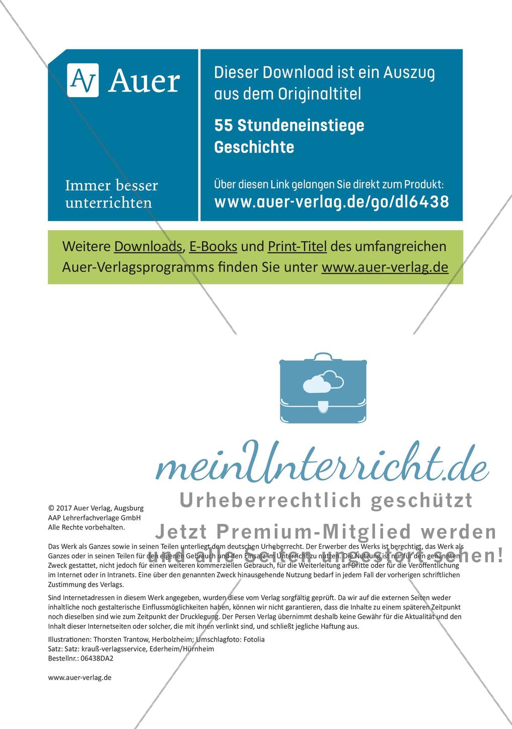 Stundeneinstiege: Hinführung auf die folgende Stunde Preview 20