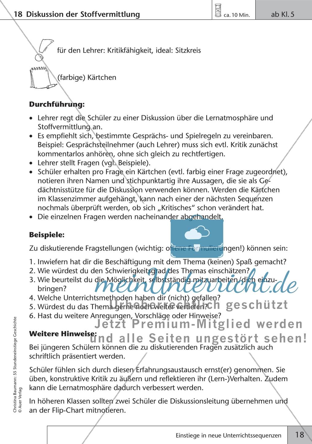 Stundeneinstiege: Neue Unterrichtssequenzen Preview 20