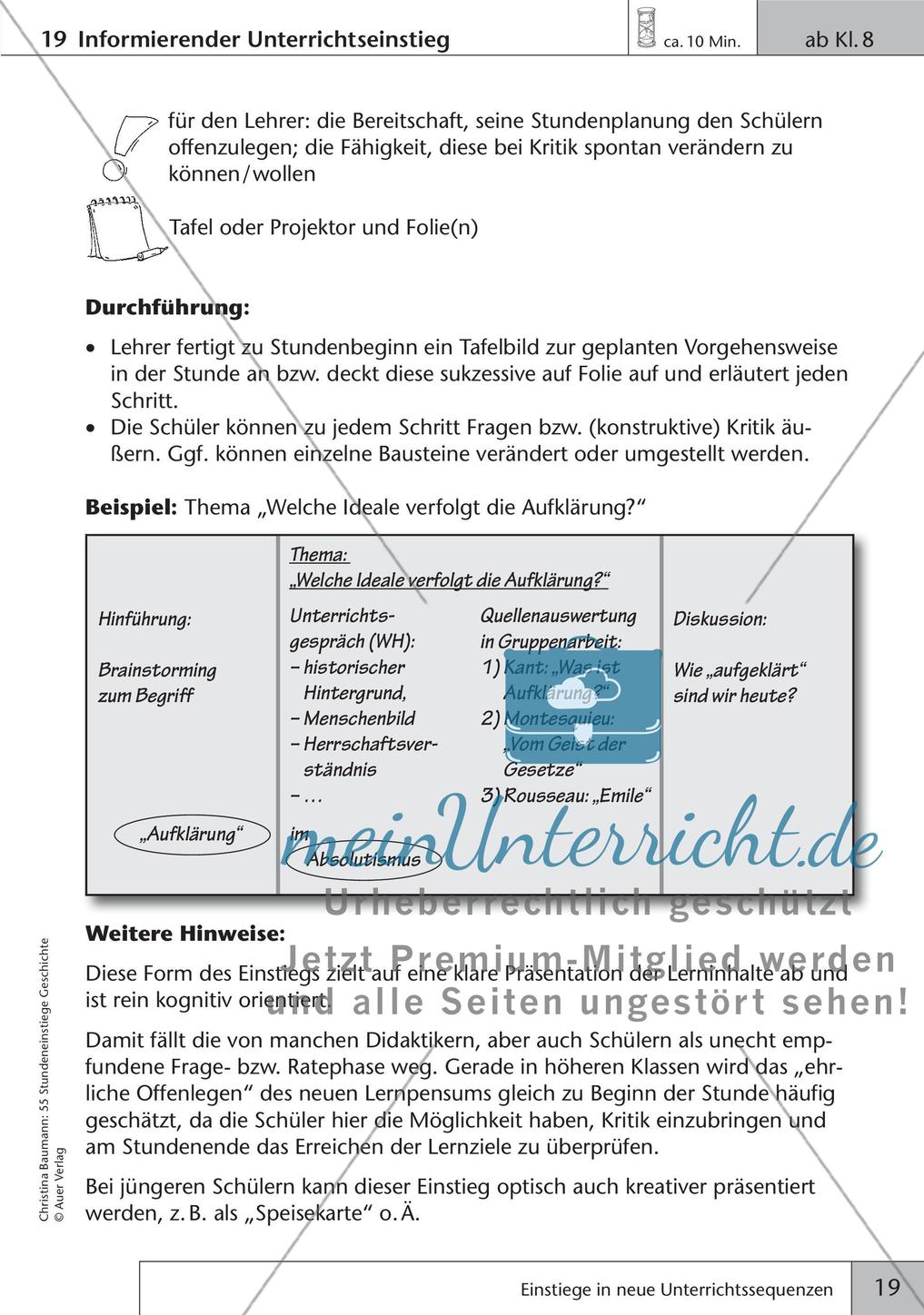 Stundeneinstiege: Neue Unterrichtssequenzen Preview 21