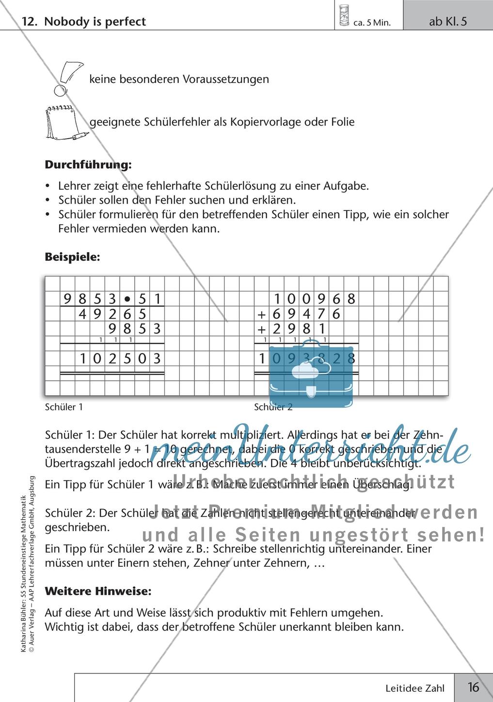 Stundeneinstiege: Leitidee Zahl Preview 18
