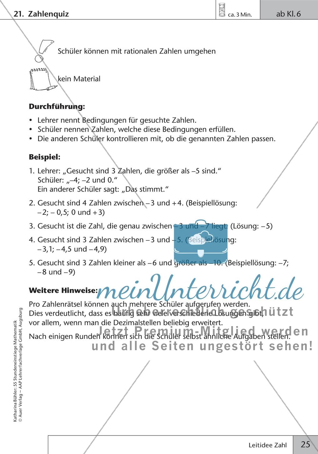 Stundeneinstiege: Leitidee Zahl Preview 27