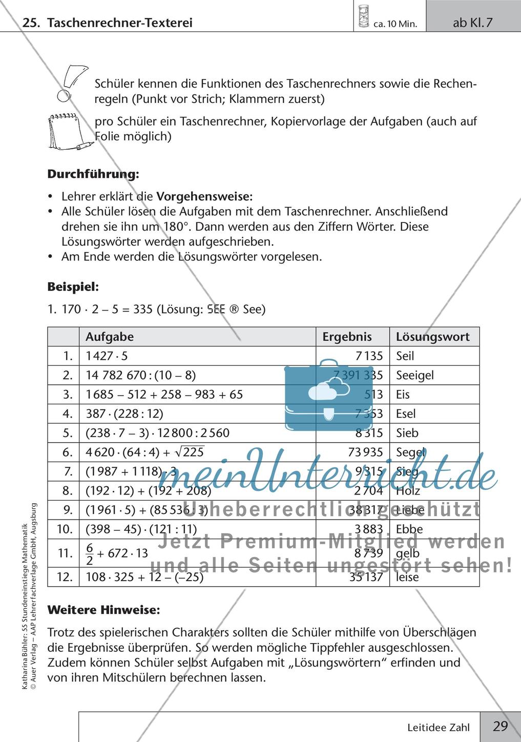 Stundeneinstiege: Leitidee Zahl Preview 31