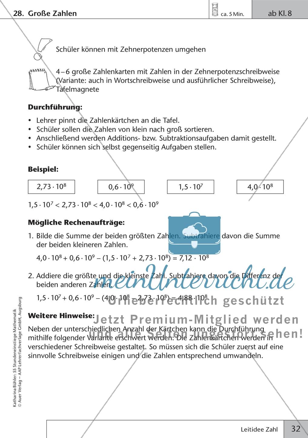 Stundeneinstiege: Leitidee Zahl Preview 34