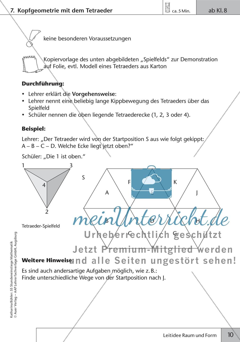 Stundeneinstiege: Leitidee Raum und Form Preview 12