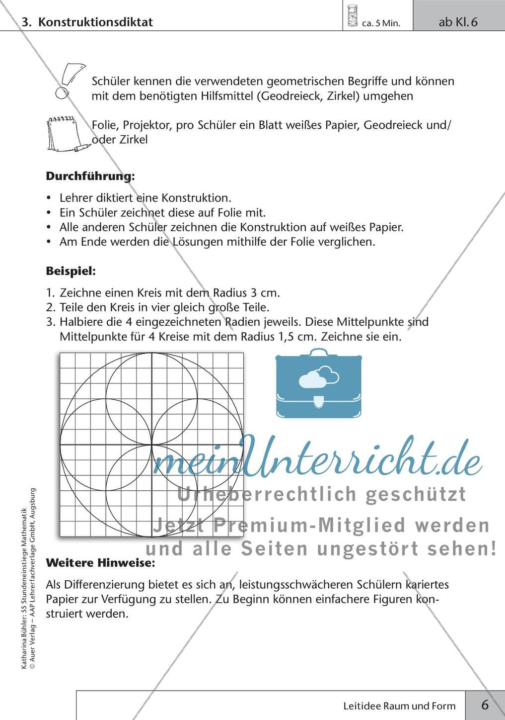 Stundeneinstiege: Leitidee Raum und Form Preview 8