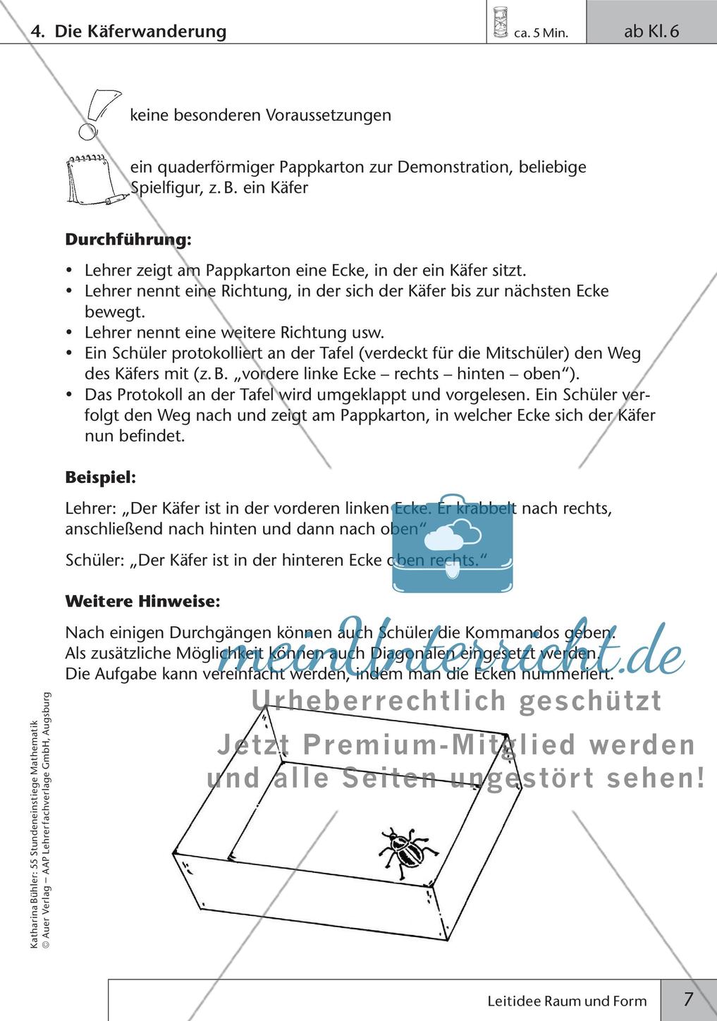 Stundeneinstiege: Leitidee Raum und Form Preview 9