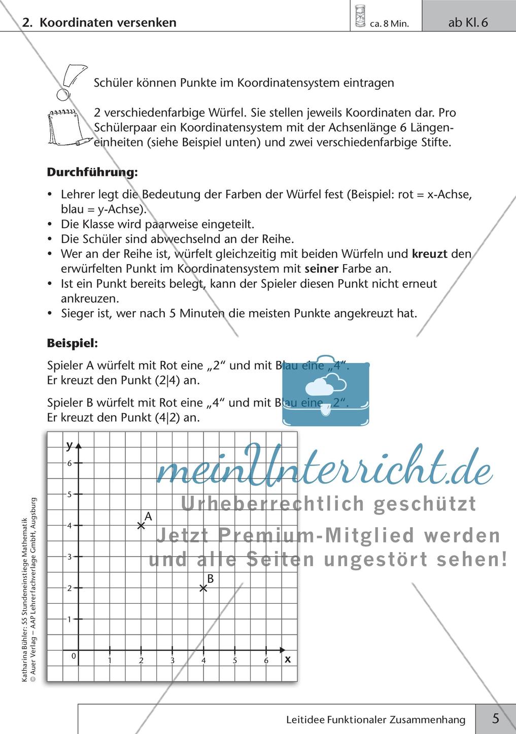 Stundeneinstiege: Leitidee Funktionaler Zusammenhang Preview 7