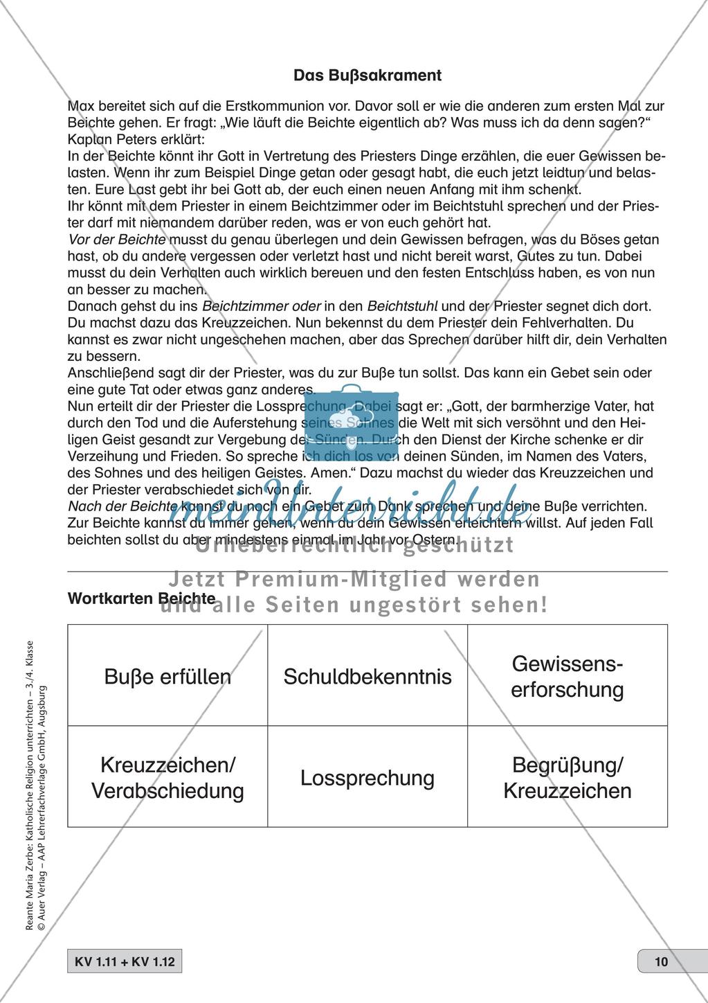 Kath. Religion: Schuld und Vergebung Preview 12
