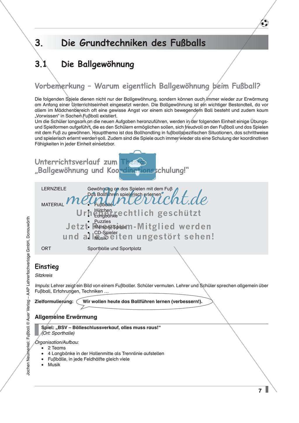 Fußball: Ballgewöhnung Preview 3
