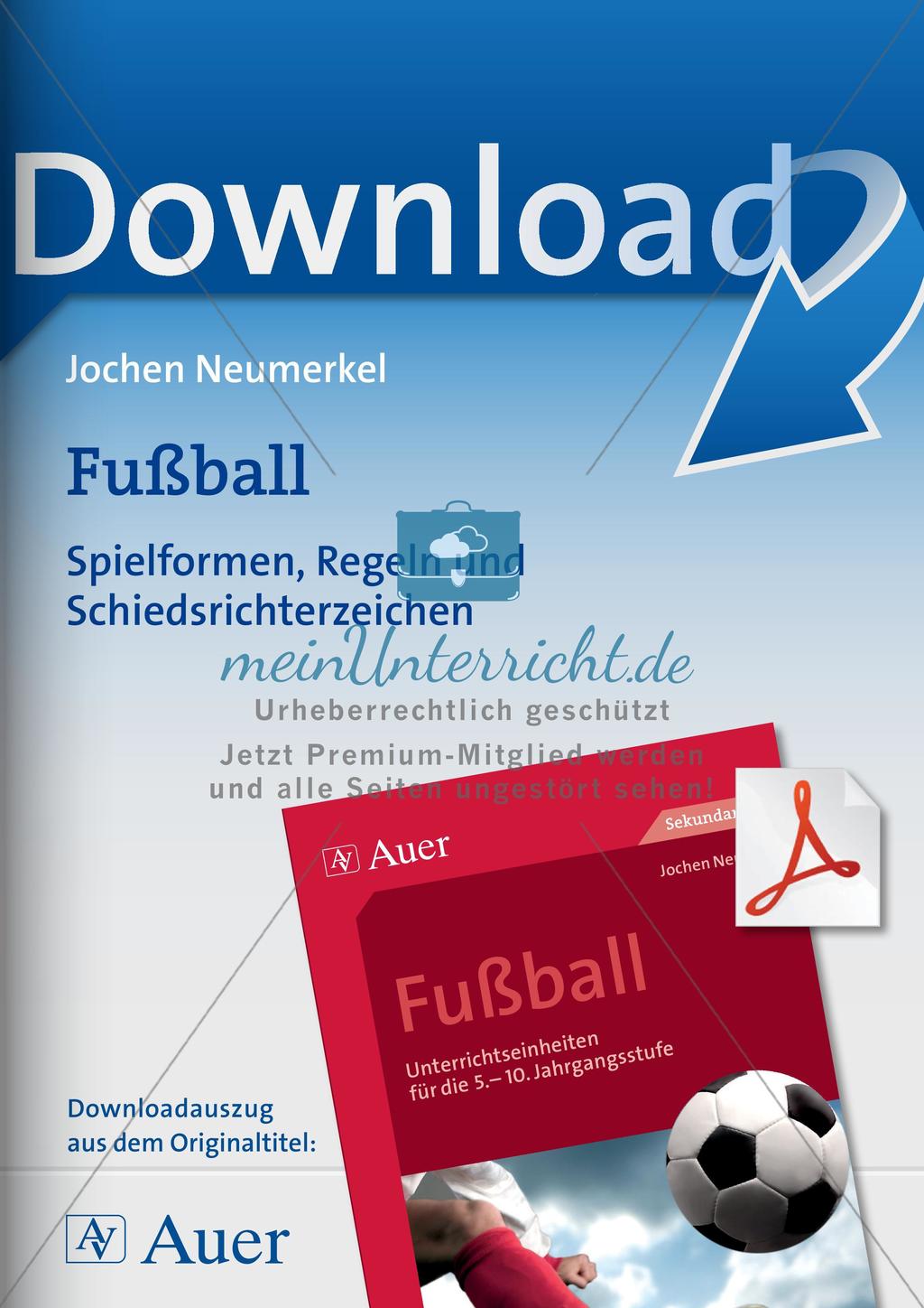 Fußball: Spielformen, Regeln und Schiedsrichterzeichen Preview 1