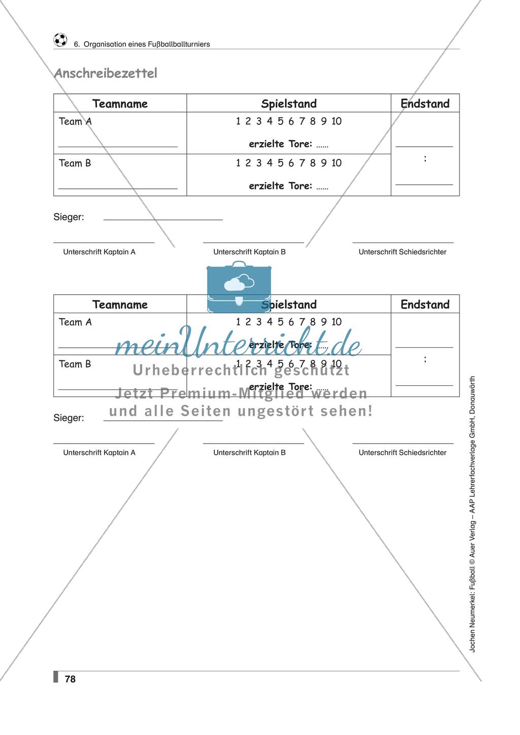 Fußball: Organisation eines Fußballturniers Preview 13