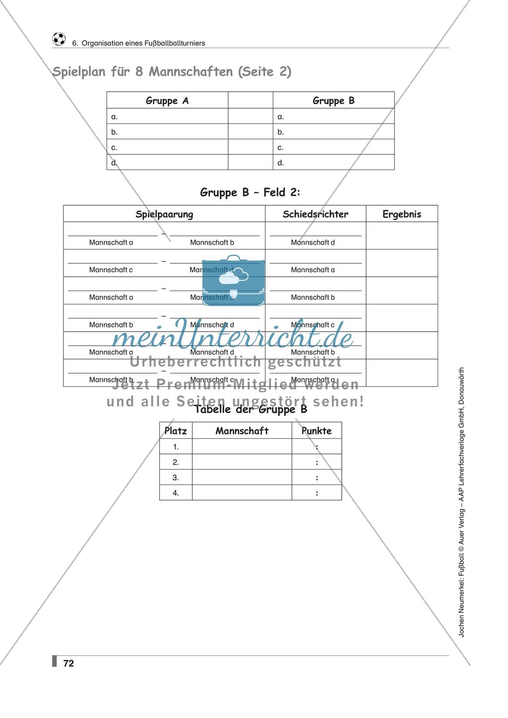 Fußball: Organisation eines Fußballturniers Preview 7