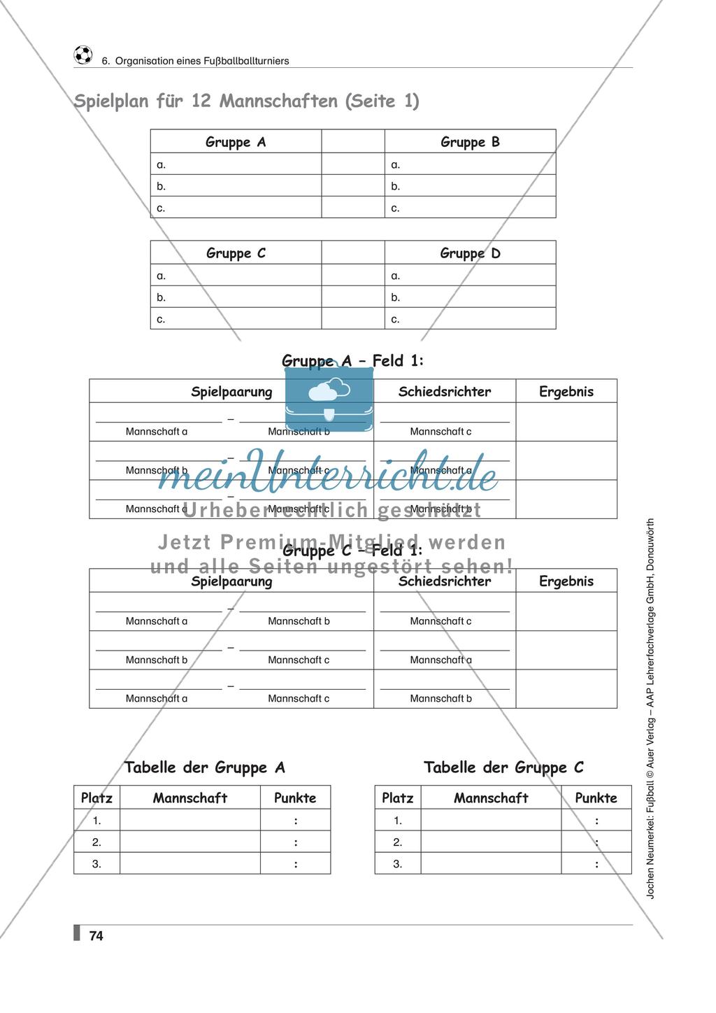 Fußball: Organisation eines Fußballturniers Preview 9