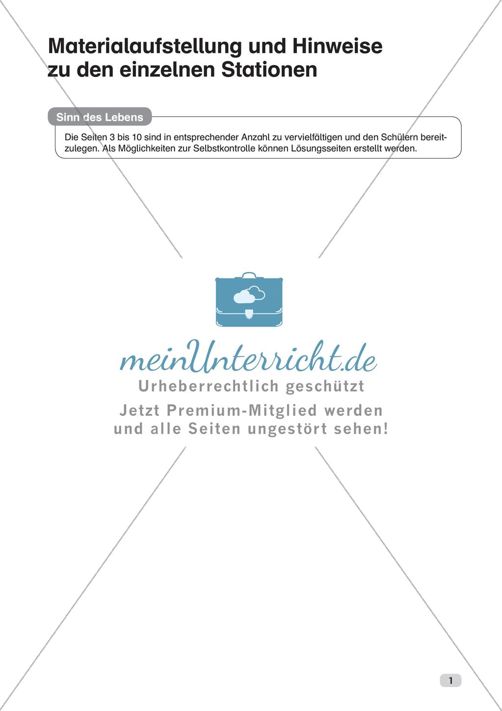 Ethik an Stationen: Sinn des Lebens Preview 3