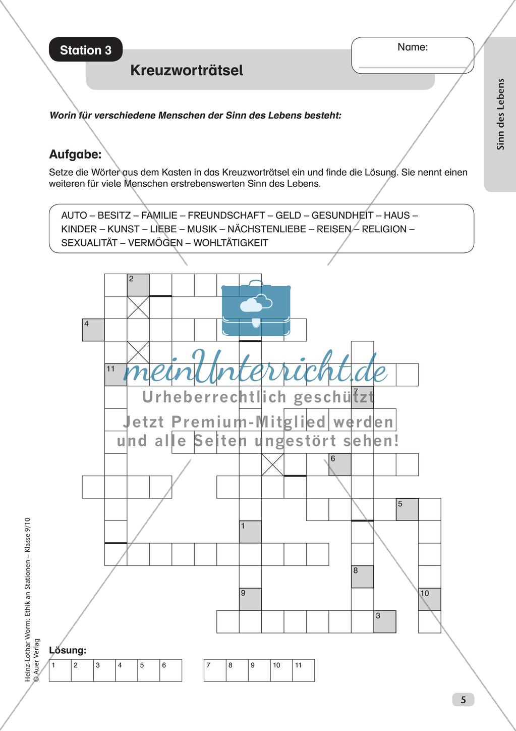 Ethik an Stationen: Sinn des Lebens Preview 7