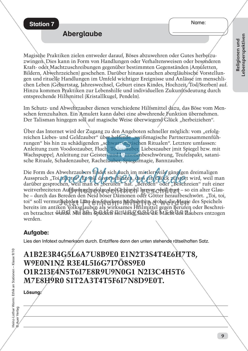 Ethik an Stationen: Religionen und Lebensperspektiven Preview 11