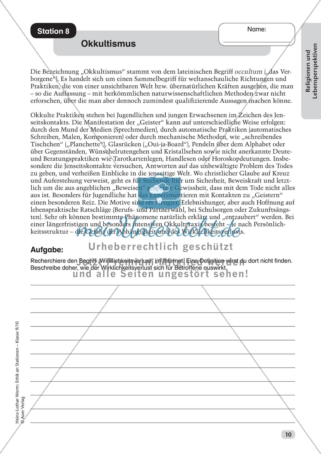 Ethik an Stationen: Religionen und Lebensperspektiven Preview 12