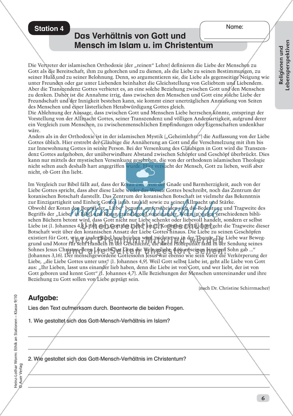 Ethik an Stationen: Religionen und Lebensperspektiven Preview 8
