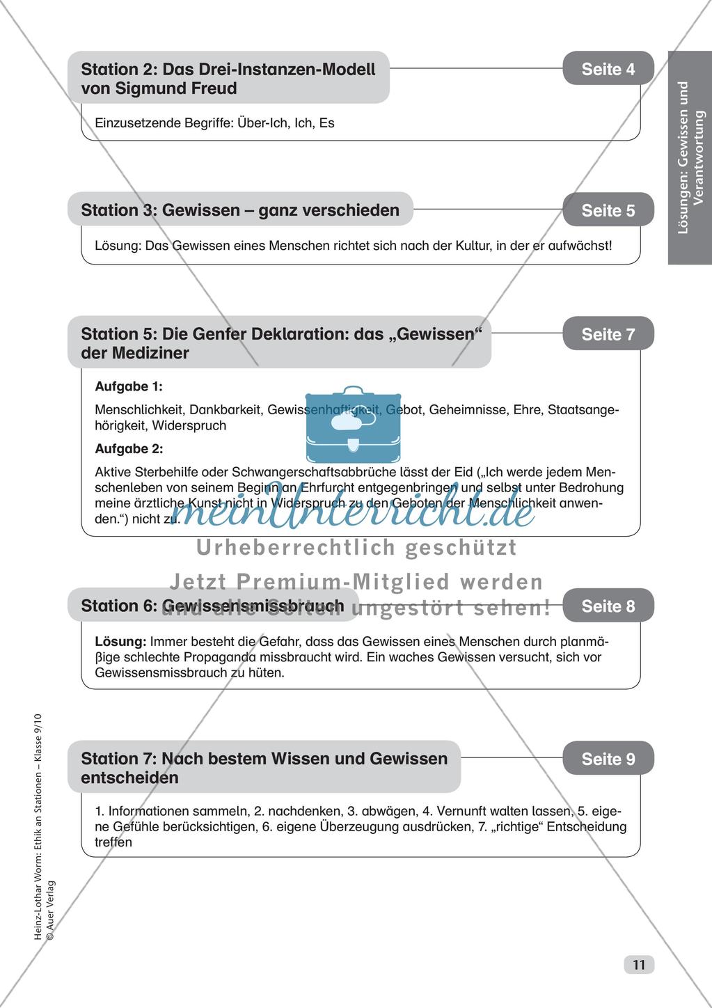 Ethik an Stationen: Gewissen und Verantwortung Preview 13
