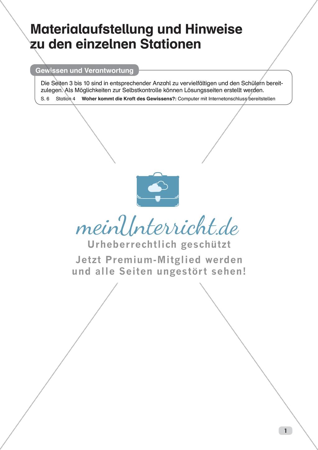 Ethik an Stationen: Gewissen und Verantwortung Preview 3