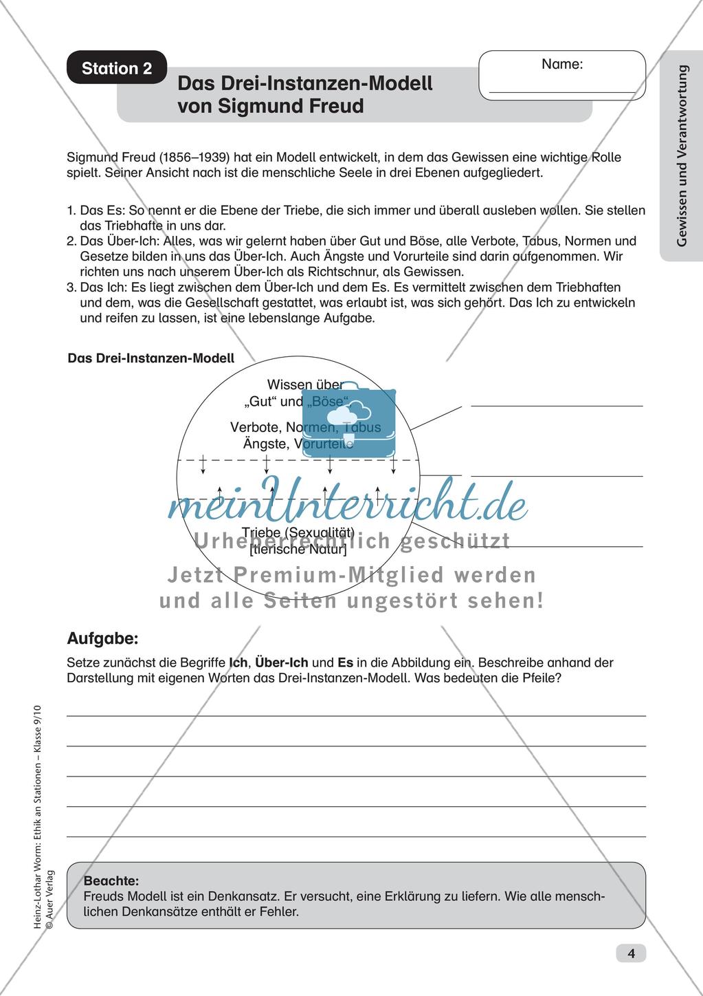 Ethik an Stationen: Gewissen und Verantwortung Preview 6