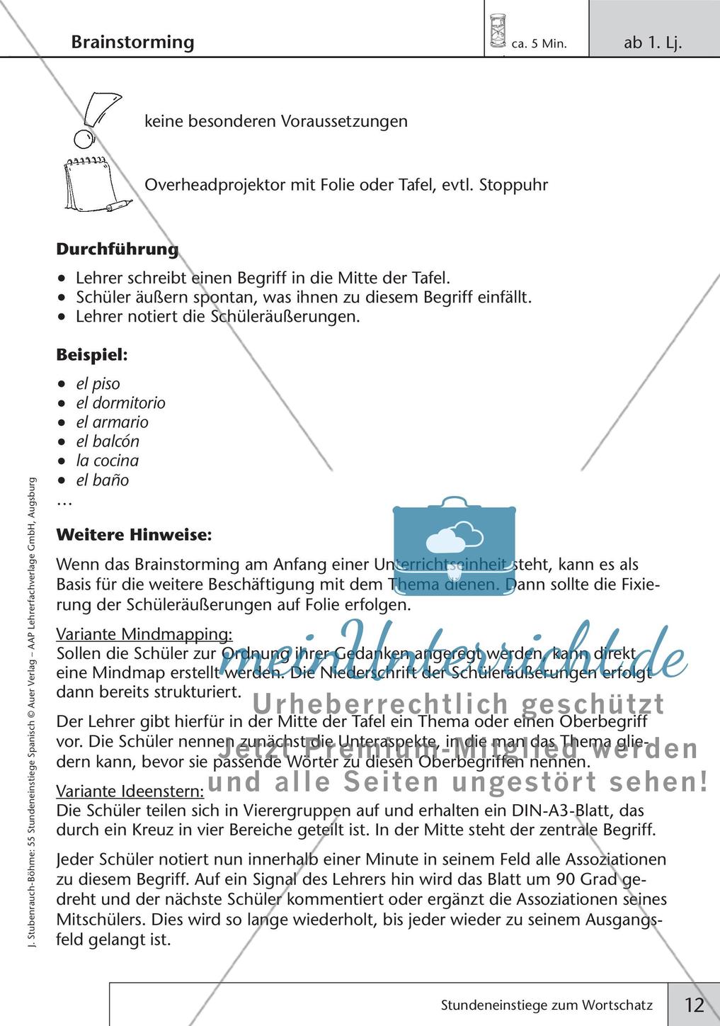 Stundeneinstiege zum Thema Wortschatz Preview 14
