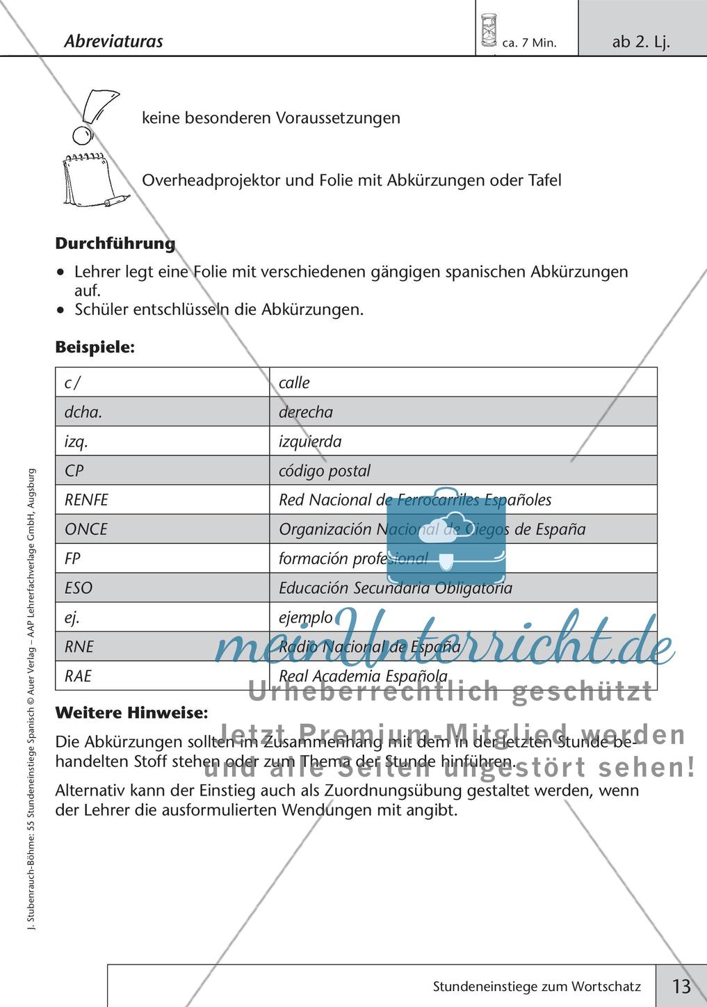 Stundeneinstiege zum Thema Wortschatz Preview 15
