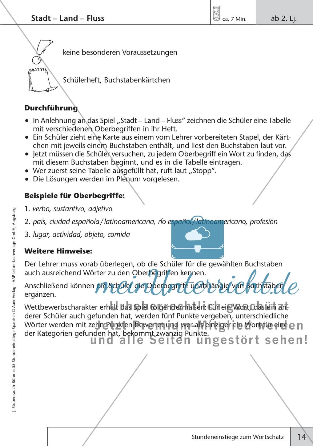 Stundeneinstiege zum Thema Wortschatz Preview 16