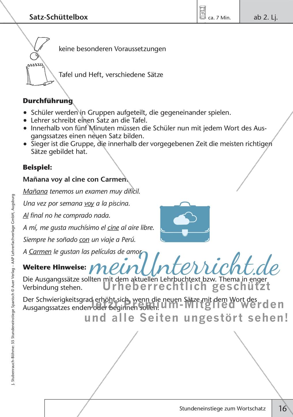 Stundeneinstiege zum Thema Wortschatz Preview 18