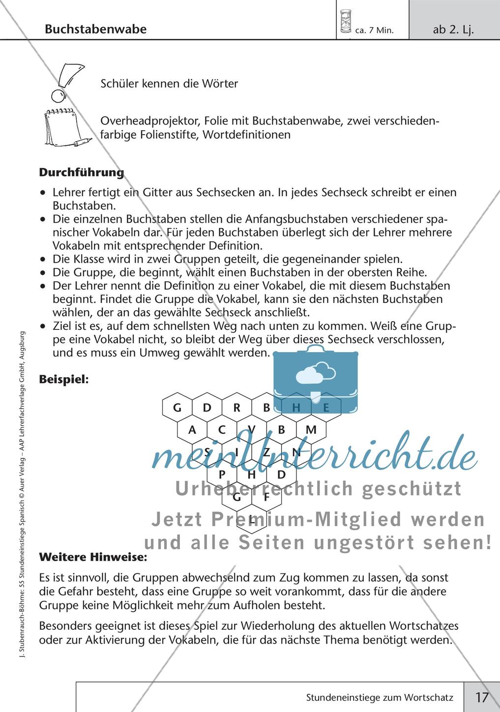Stundeneinstiege zum Thema Wortschatz Preview 19