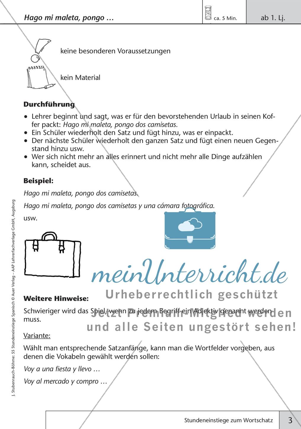 Stundeneinstiege zum Thema Wortschatz Preview 5