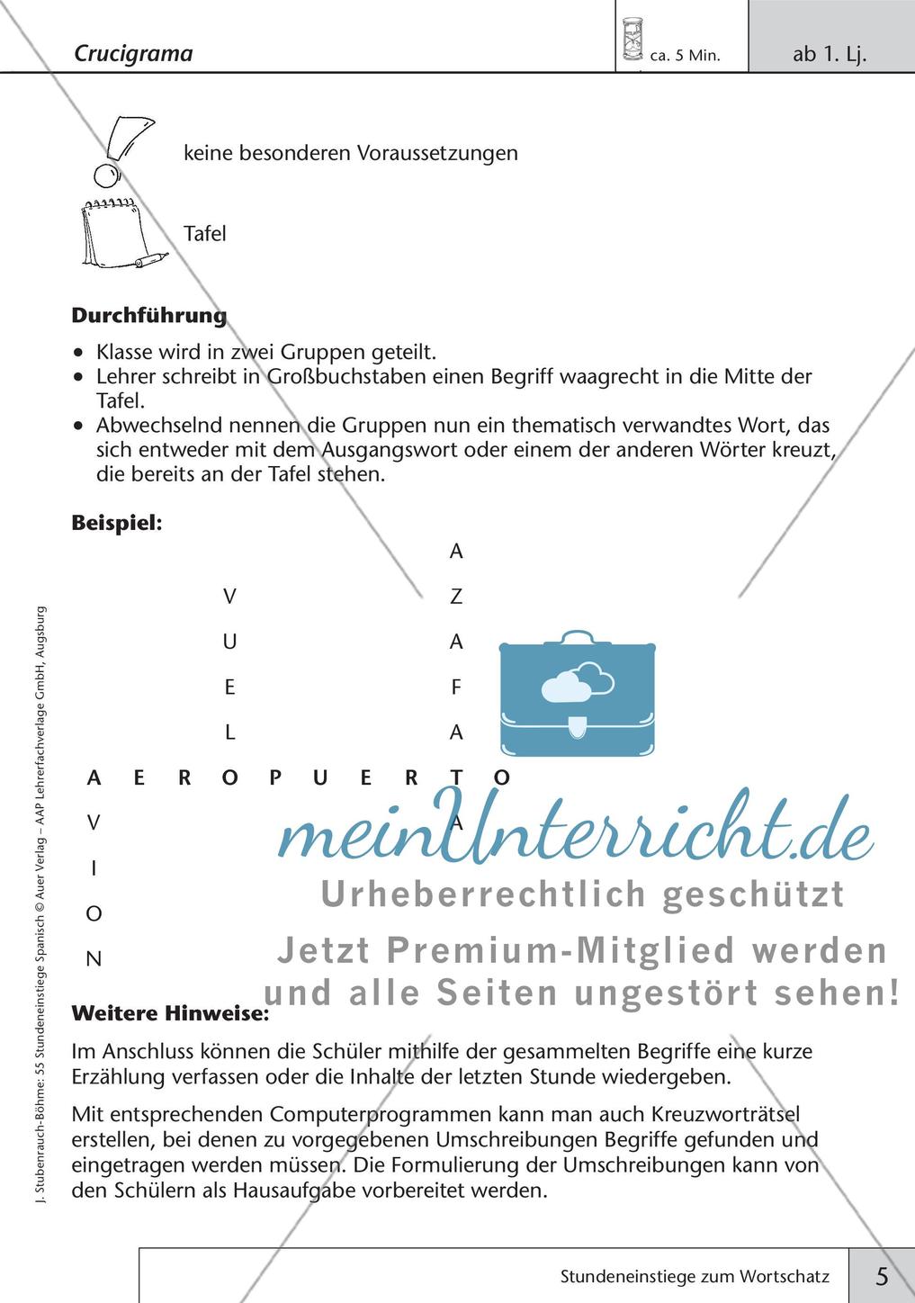 Stundeneinstiege zum Thema Wortschatz Preview 7