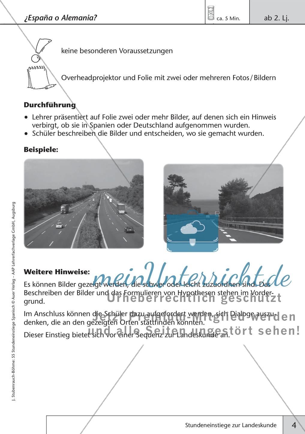 Stundeneinstiege zum Thema Landeskunde Preview 6