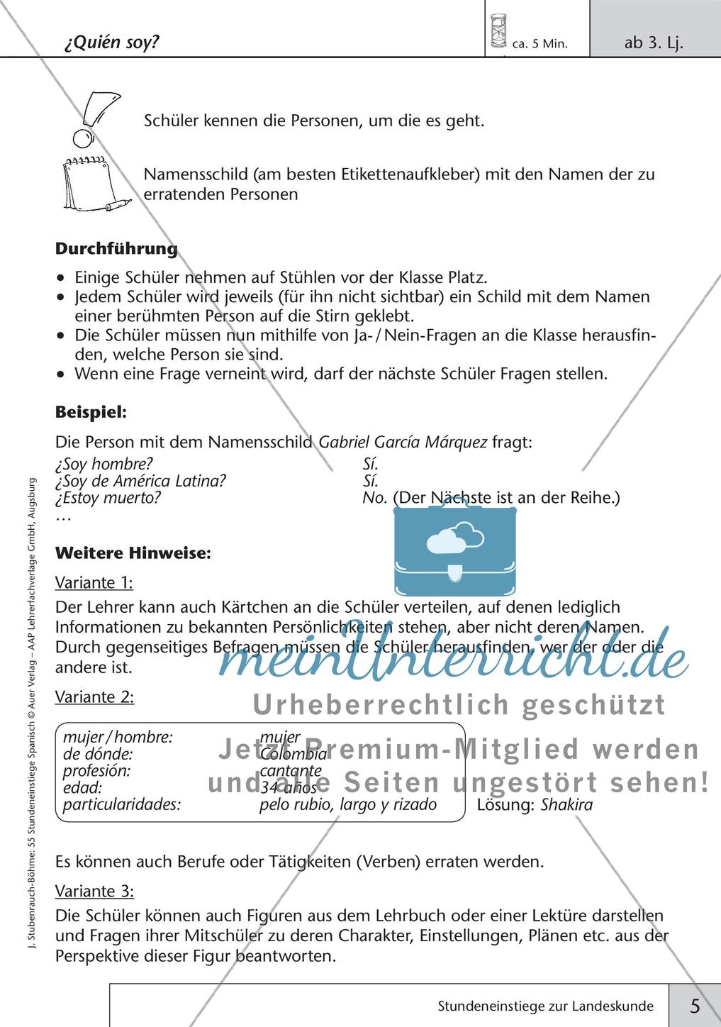 Stundeneinstiege zum Thema Landeskunde Preview 7